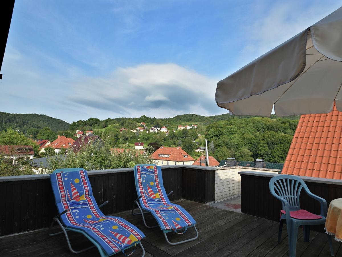 Lovely Holiday Home In The Thuringian Forest With Roof Terrace And Great View Бад-Лібенштайн Екстер'єр фото